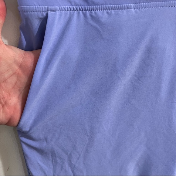 Athleta Blue Brooklyn Ankle Pants Size 10 Lavender Purple Active Sporty - Picture 3 of 9